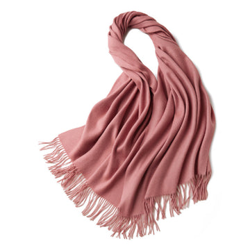 100% MERINO VIRGIN WOOL SHAWL 970115(PINK)