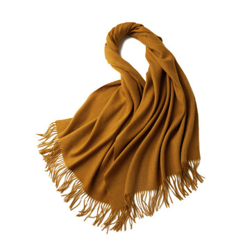 100% MERINO VIRGIN WOOL SHAWL 970115(YELLOW)