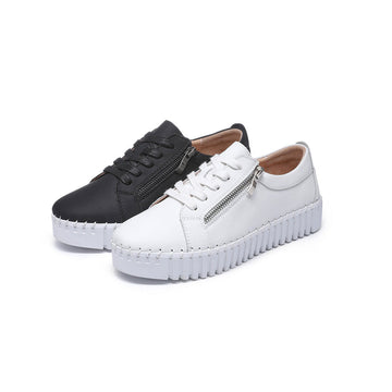 NO-LACE ZIP-UP SNEAKERS 4235