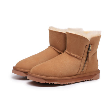 FUR-LINED MINI ZIP BOOTS 5863(MEN)