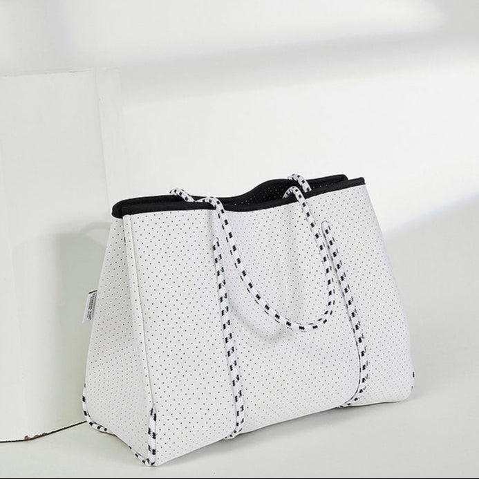 DAILY BEACH BAG-WHITE TB7080