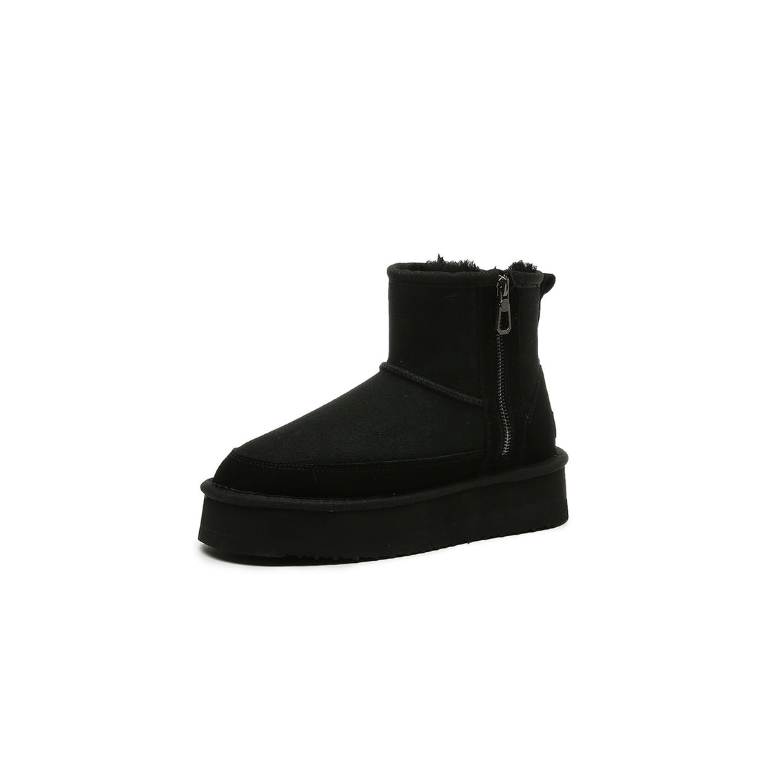 STYLISH THICK-SOLE ZIPPER BOOTS 5868