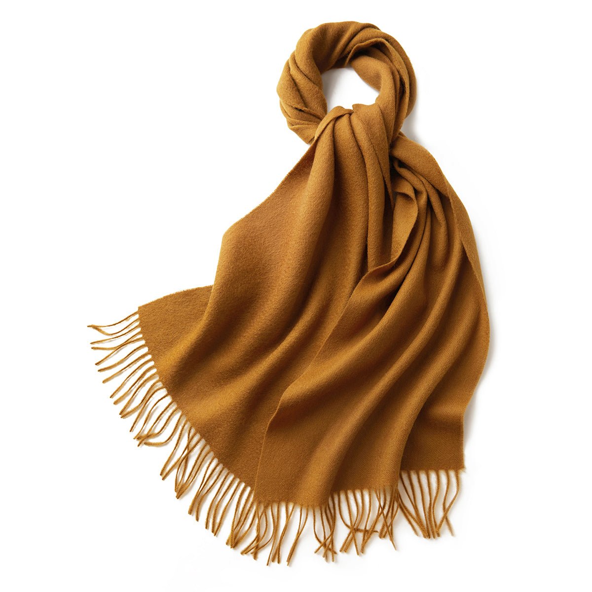100% MERINO VIRGIN WOOL SCARF 970116（YELLOW）