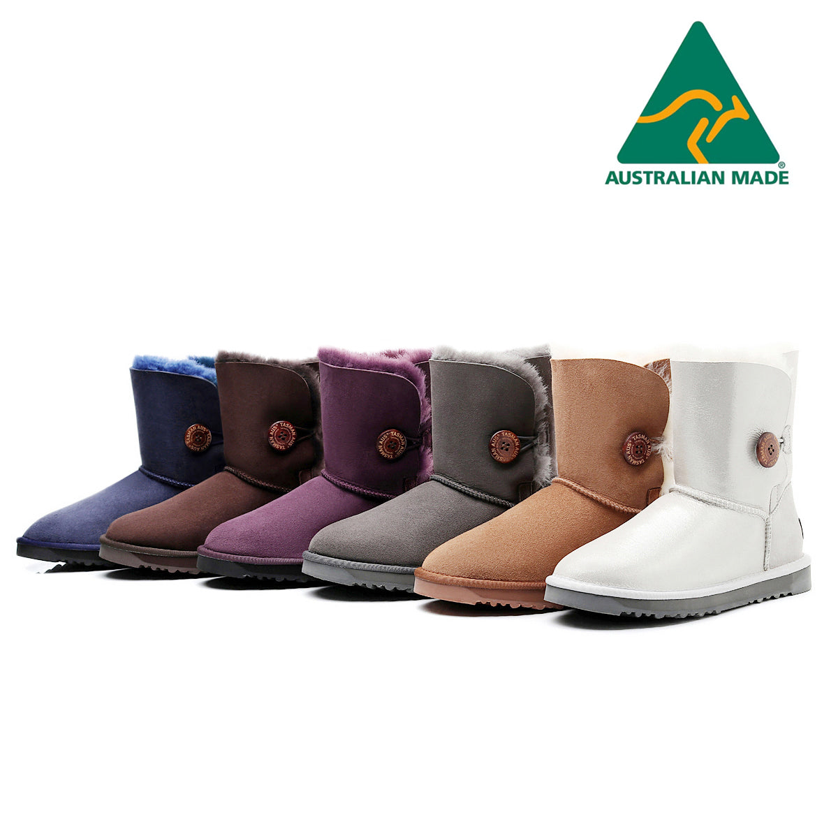 SHORT BUTTON BOOTS  990203 MADE IN AUSTRALIA