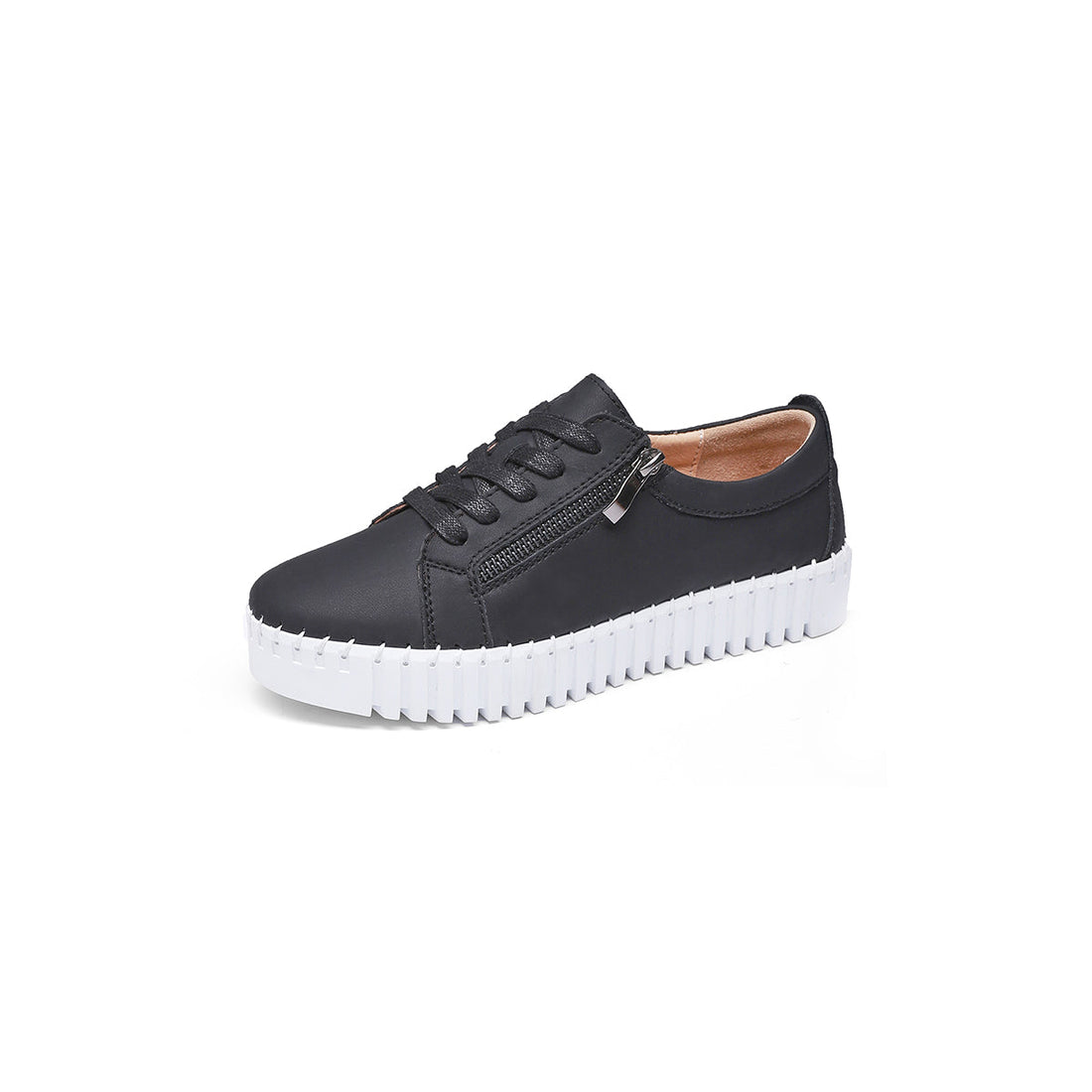 NO-LACE ZIP-UP SNEAKERS 4235