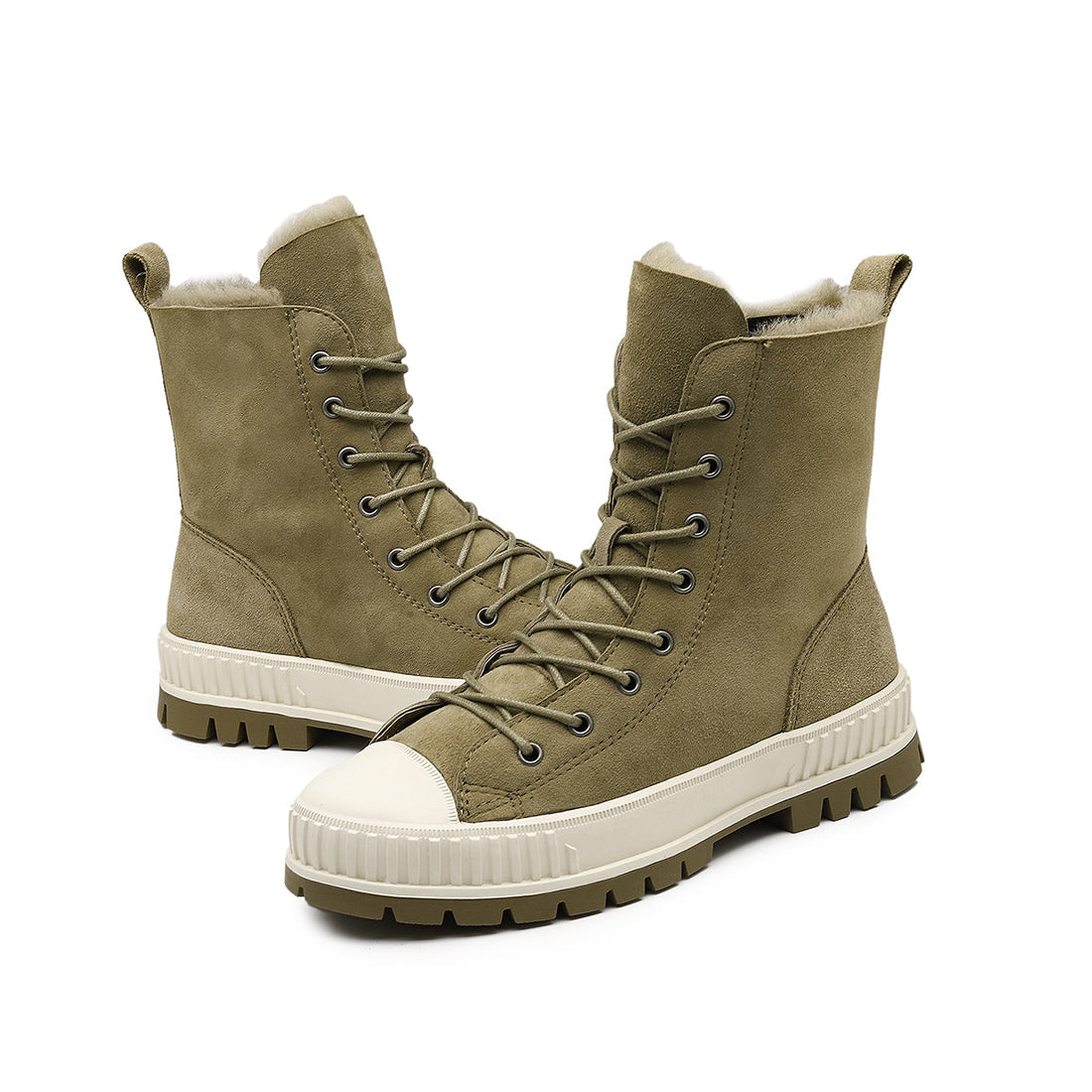 HIGH-TOP MARTIN BOOTS WITH FUR 6614