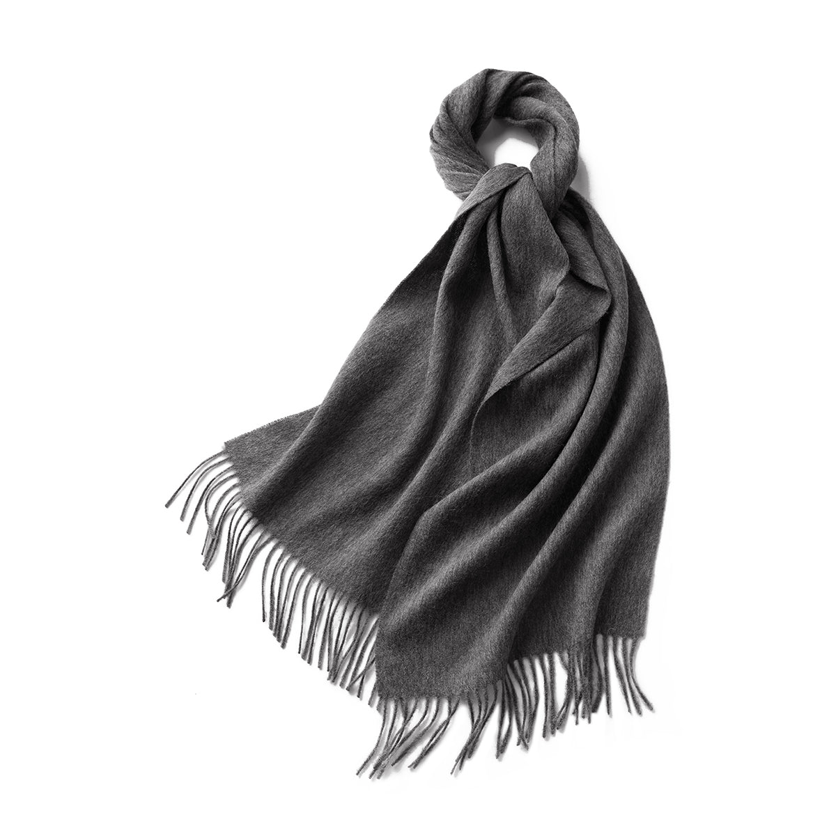 100% MERINO VIRGIN WOOL SCARF 970116（GREY）