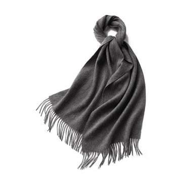 100% MERINO VIRGIN WOOL SCARF 970116（GREY）